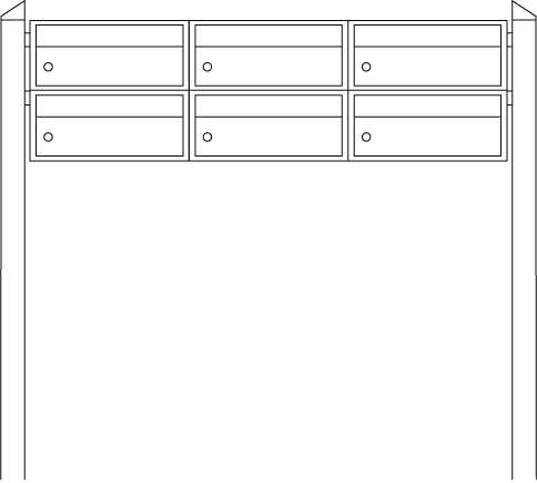 Briefkastenanlage Dual-Front 84103 Edelstahl-Anthrazit