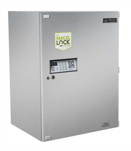 Paketkasten eBoxx GV 644 Parcellock Silber
