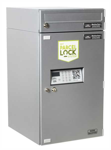 Paketkasten eBoxx EA 634 Parcellock Silber