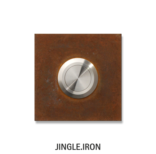 Klingelelement aus Cortenstahl jingle.iron