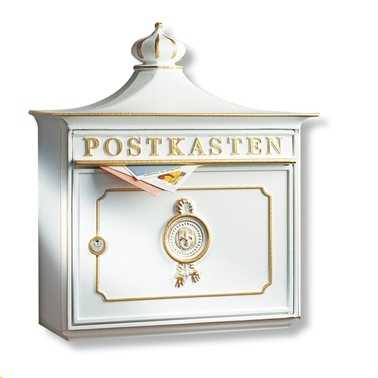 Briefkasten Bordeaux 1895 Weiß